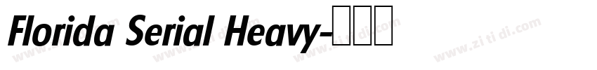 Florida Serial Heavy字体转换
